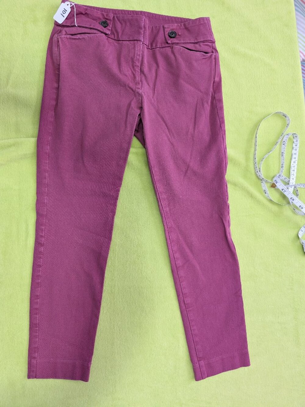 LOFT Outlet Skinny Ankle Petite Women's Rose Pink Stretch Chino Pants Size 0P
